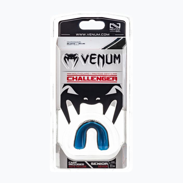 Капа одинарна Venum Challenger чорно-блакитна 0618