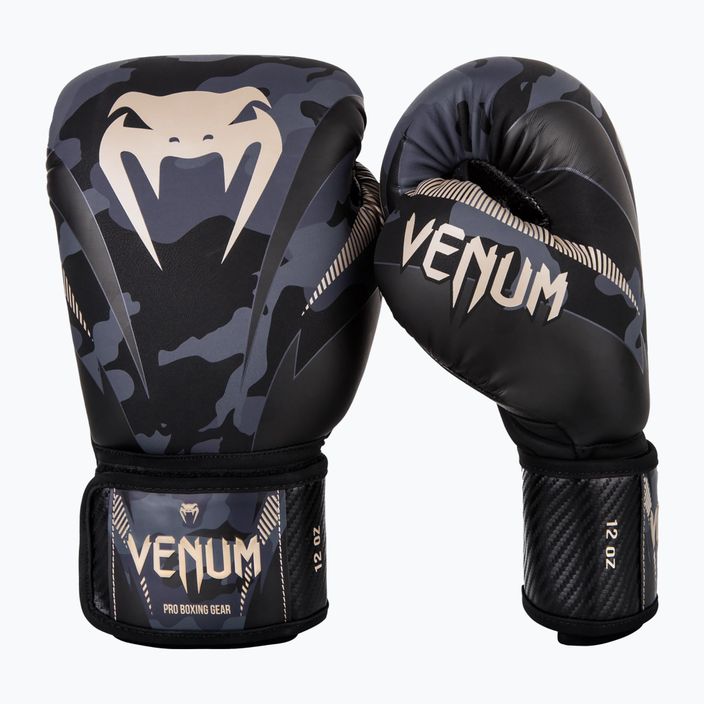 Рукавиці боксерські Venum Impact чорно-сірі VENUM-03284-497 7