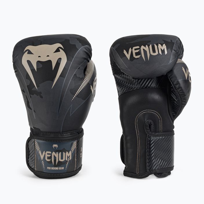 Рукавиці боксерські Venum Impact чорно-сірі VENUM-03284-497 3
