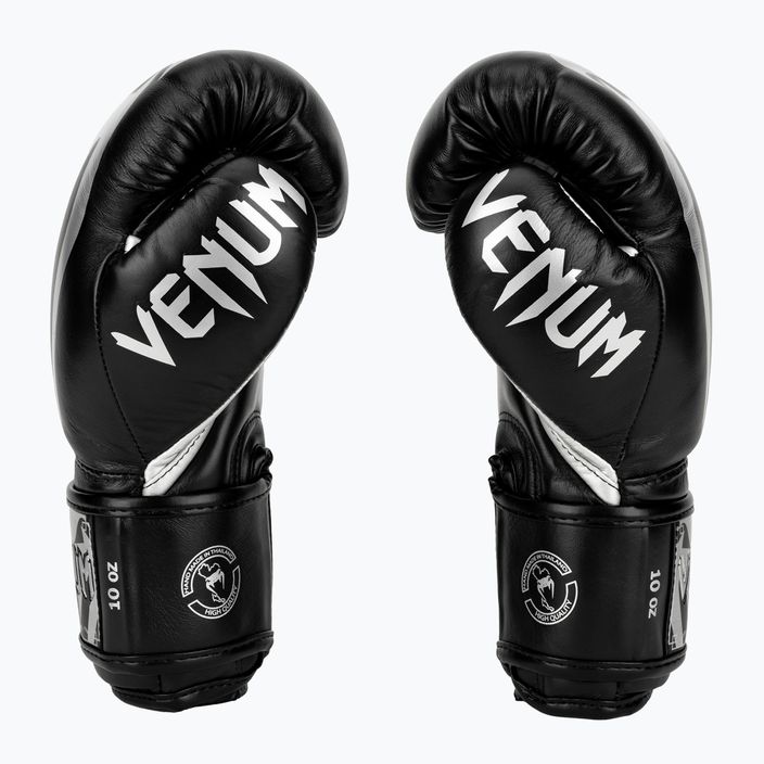 Рукавиці боксерські Venum Giant 3.0 чорно-сріблясті 2055-128 3