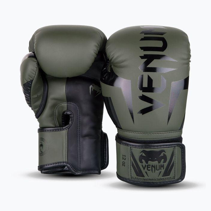 Рукавиці боксерські чоловічі Venum Elite зелені VENUM-1392 9