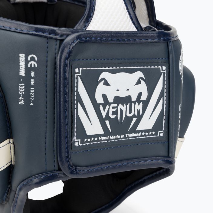 Боксерський шолом Venum Elite білий / темно-синій 4