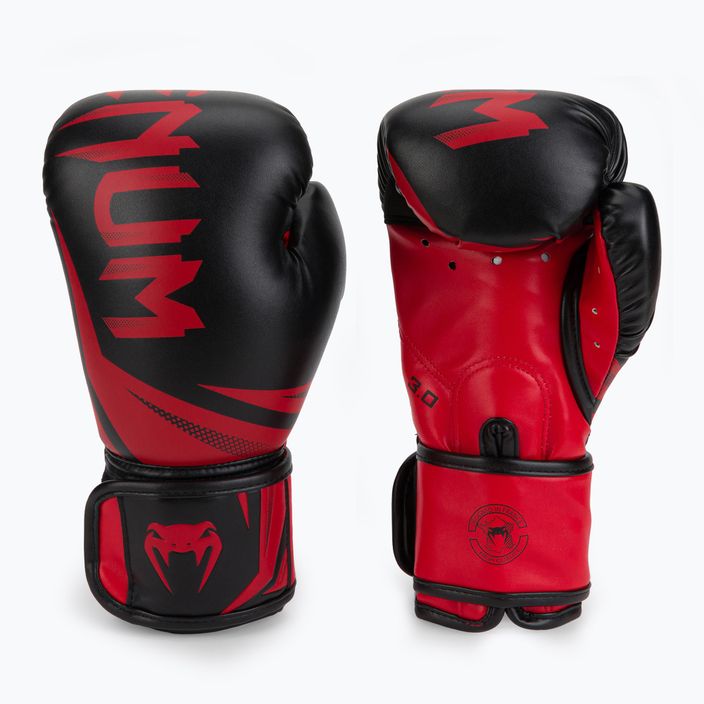 Рукавиці боксерські Venum Challenger 3.0 червоно-чорні 03525-100 3