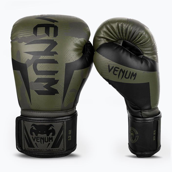 Рукавиці боксерські Venum Elite khaki camo 6