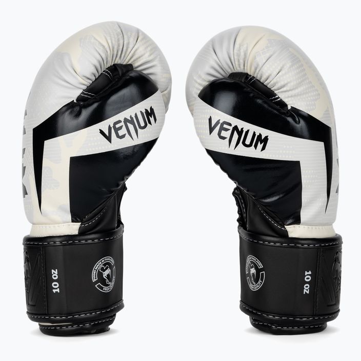 Рукавиці боксерські Venum Elite white/camo 3