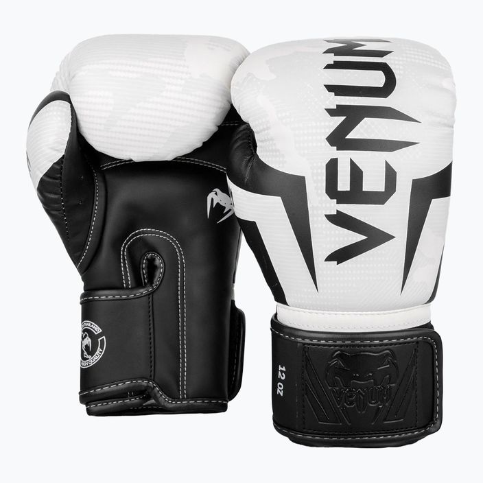 Рукавиці боксерські Venum Elite white/camo 5