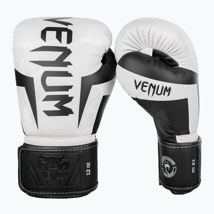 Рукавиці боксерські Venum Elite white/camo 6