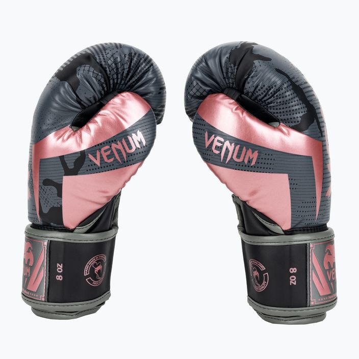 Рукавиці боксерські чоловічі Venum Elite чорно-рожеві 1392-537 3