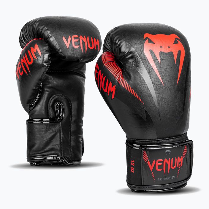 Рукавиці боксерські Venum Impact чорні VENUM-03284-100 8