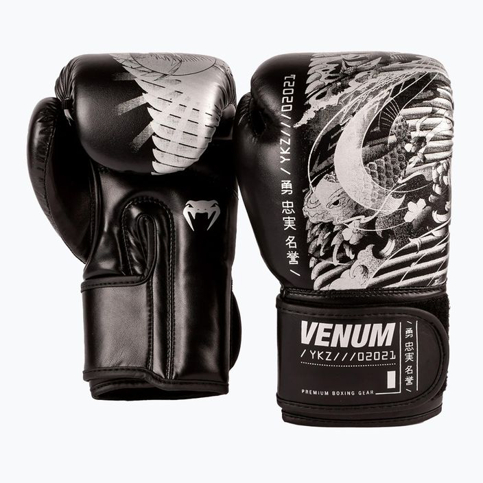 Рукавиці боксерські дитячі Venum YKZ21 Boxing black/white 5