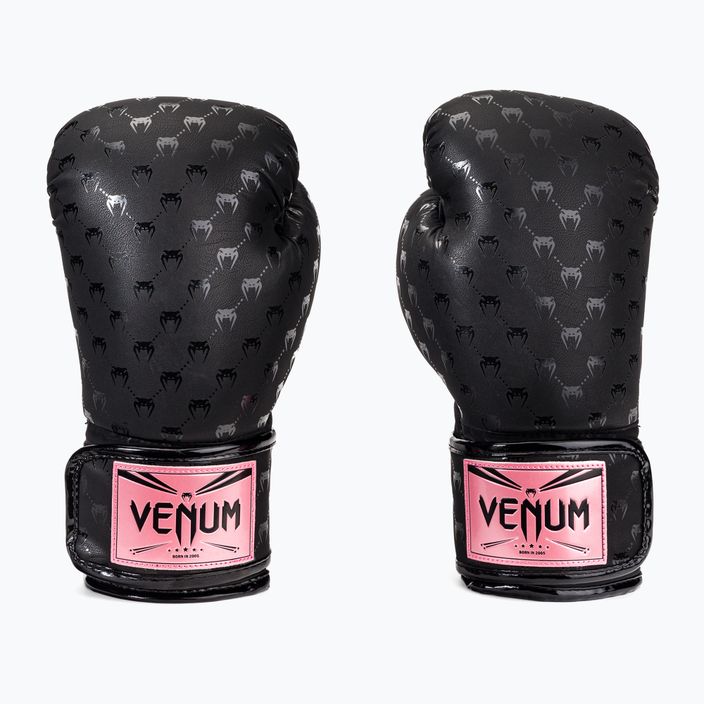 Рукавиці боксерські Venum Impact Monogram чорно-золоті VENUM-04586-537