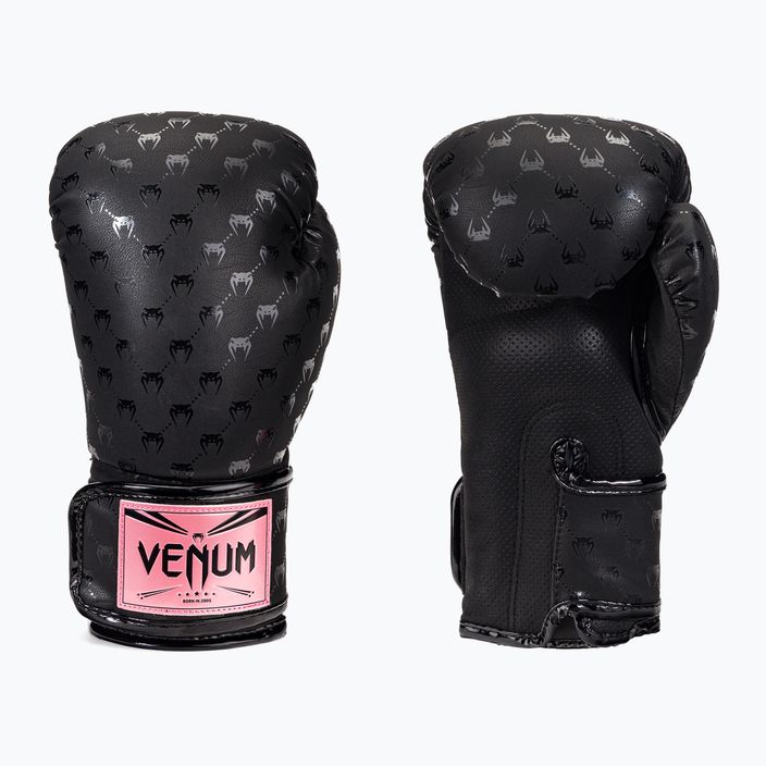 Рукавиці боксерські Venum Impact Monogram чорно-золоті VENUM-04586-537 3