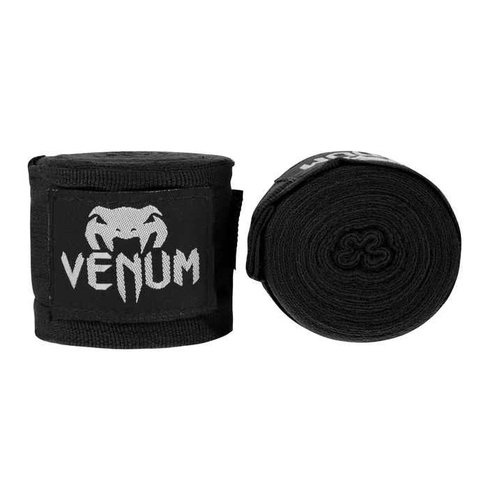 Боксерські бинти Venum Kontact 450 см вересовий чорний 2