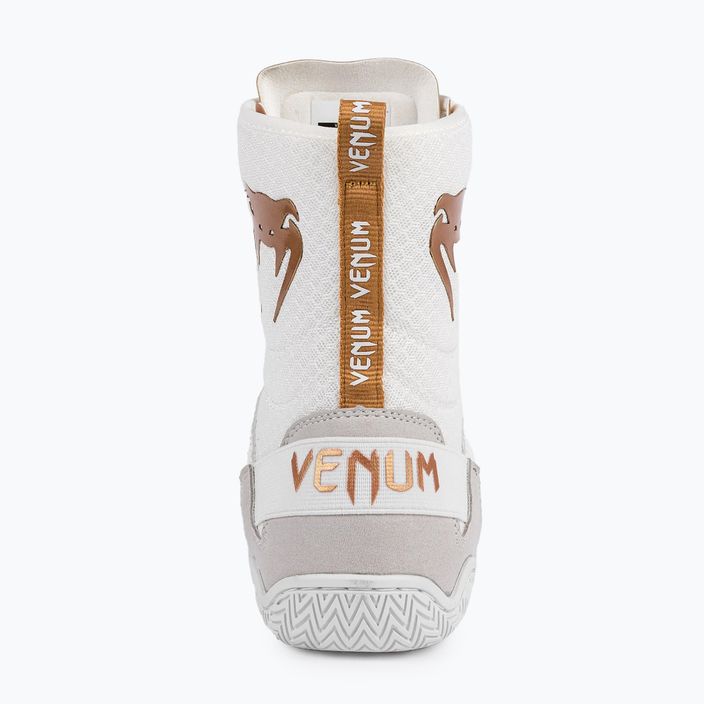 Боксерські черевики Venum Elite білі / золоті 5