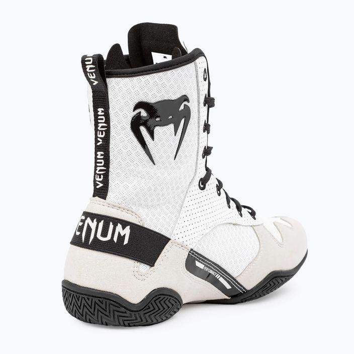 Боксерські черевики Venum Elite білі/чорні 3