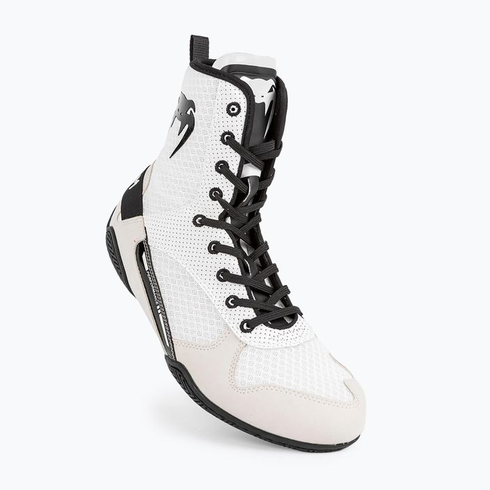 Боксерські черевики Venum Elite білі/чорні 4