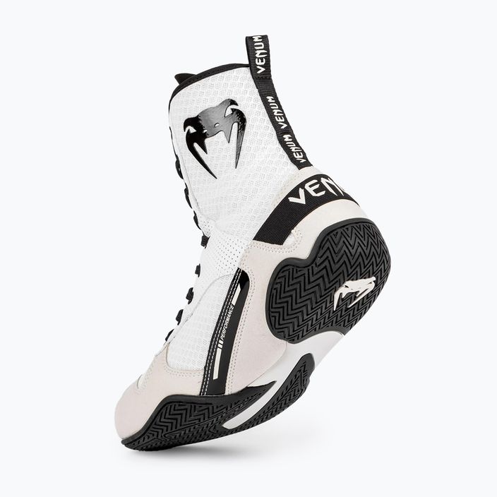 Боксерські черевики Venum Elite білі/чорні 5