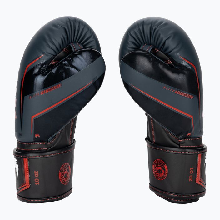 Рукавиці боксерські Venum Elite Evo navy/black/red 3