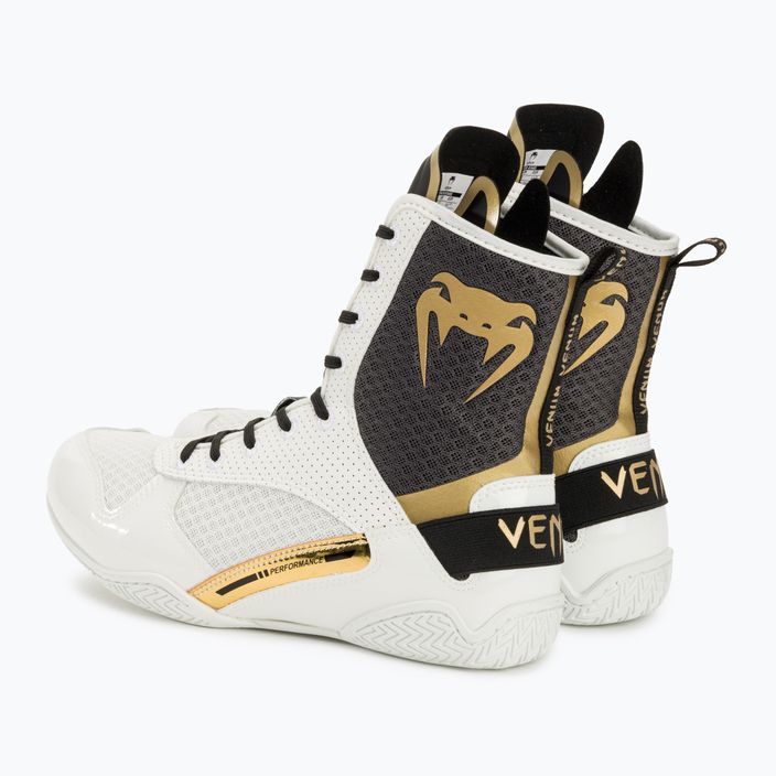 Кросівки боксерські Venum Elite Boxing white/black/gold 3
