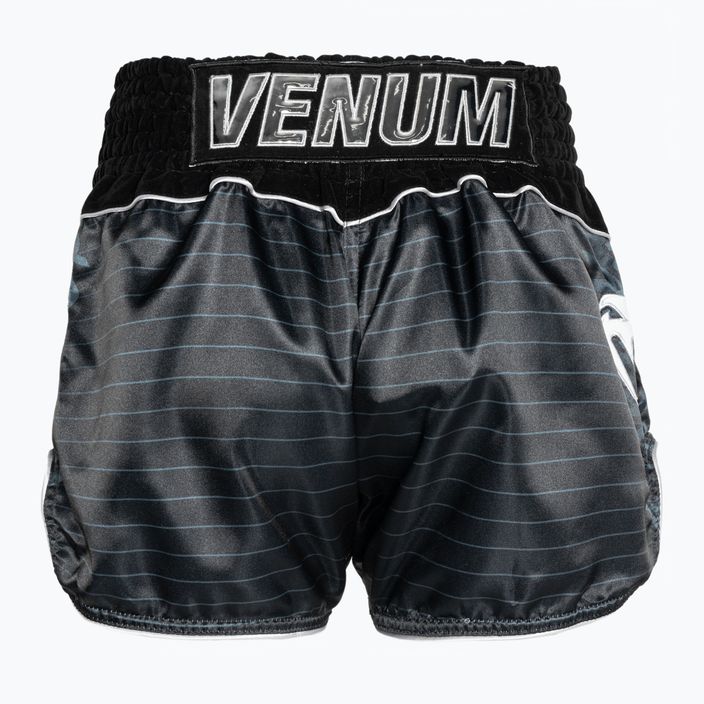 Тренувальні шорти для муай-тай Venum Attack чорний / сріблястий 2