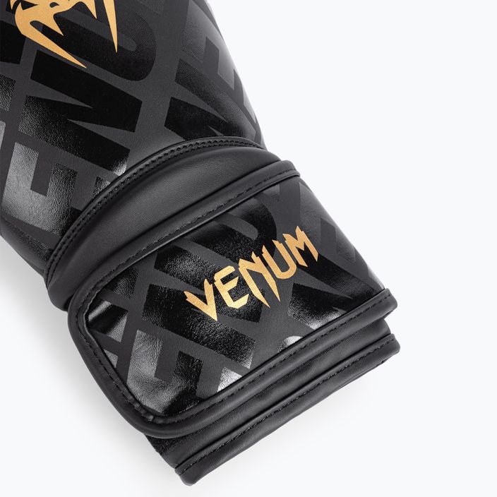 Боксерські рукавички Venum Contender 1.5 XT чорні/золоті 6