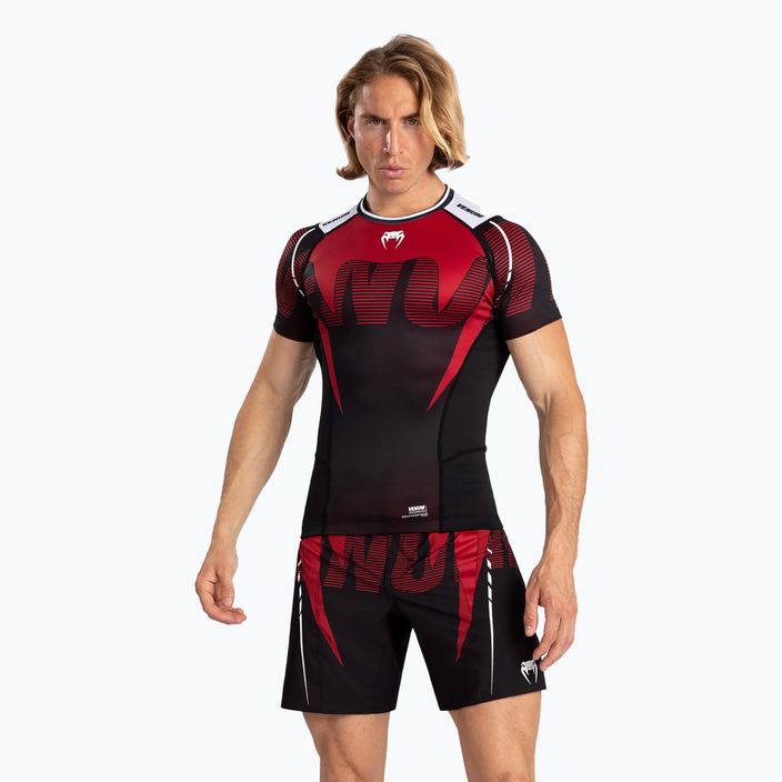 Футболка чоловіча Venum Adrenaline Rashguard SS black/red