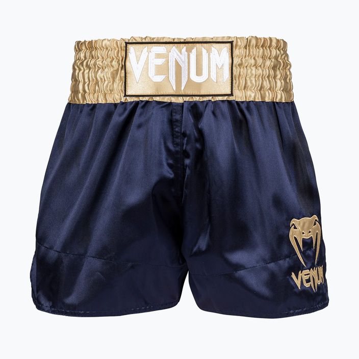 Чоловічі тренувальні шорти для муай-тай Venum Classic темно-синій/золотий