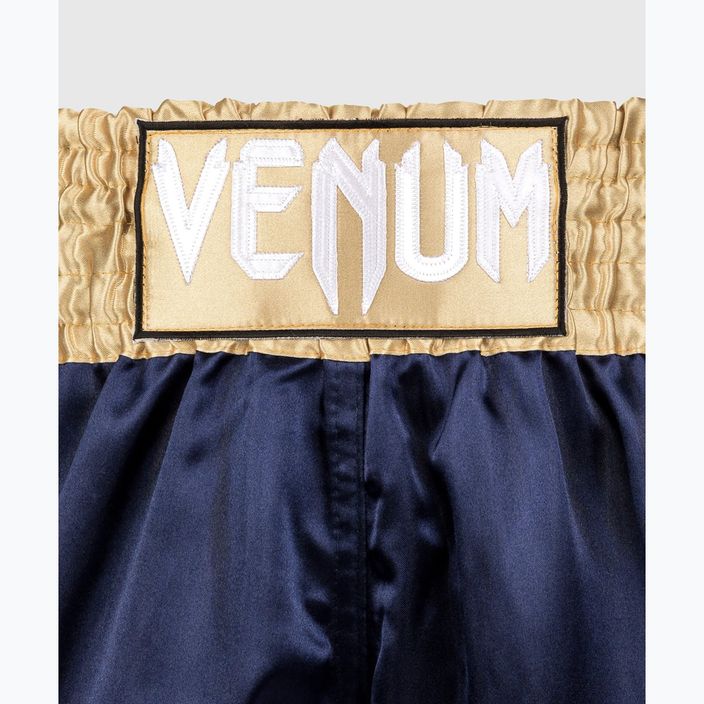 Чоловічі тренувальні шорти для муай-тай Venum Classic темно-синій/золотий 4