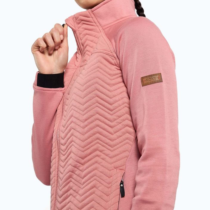 Кофта для сноуборду жіноча Roxy Limelight Zip Through рожева ERJFT04258 5