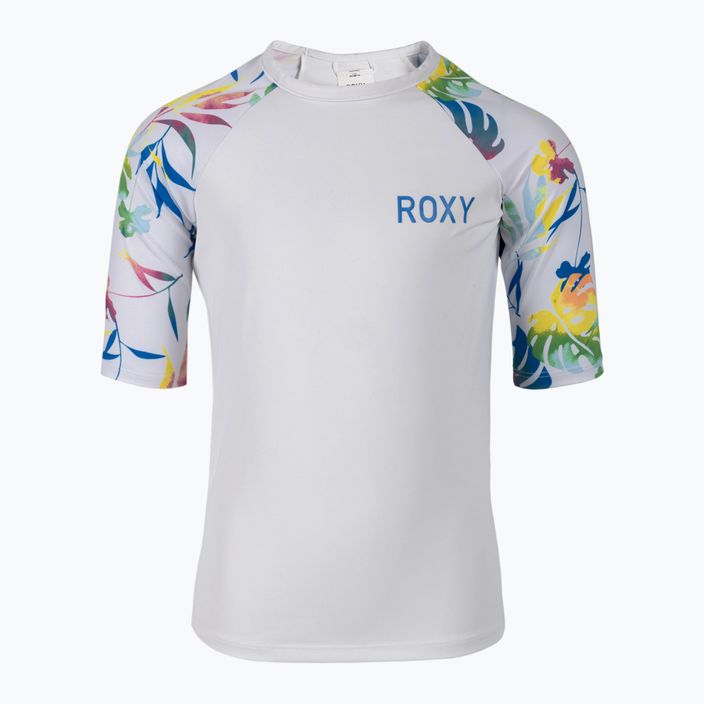 Футболка для плавання дитяча ROXY Printed bright white/surf trippin