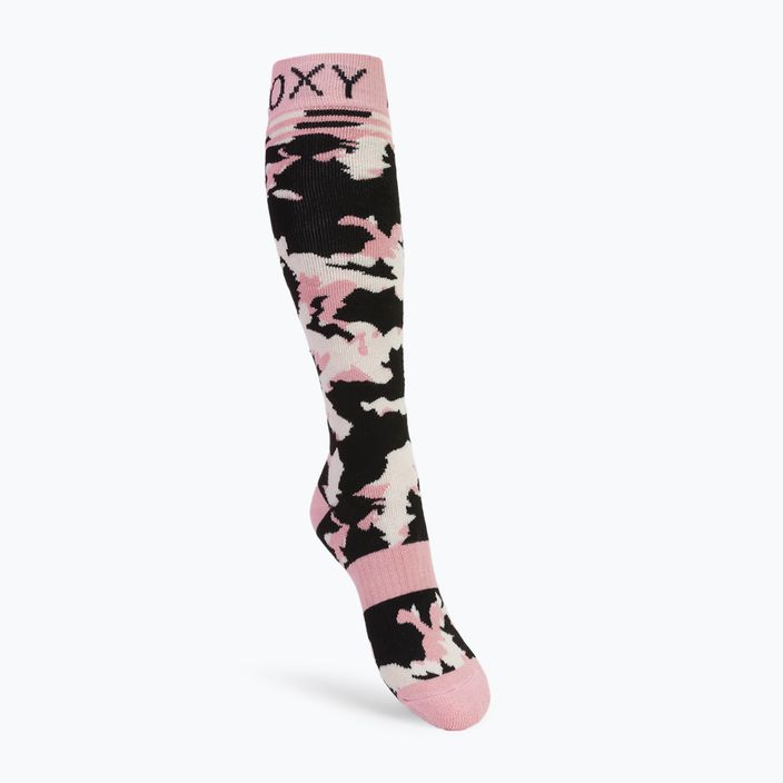 Шкарпетки сноубордичні жіночі ROXY Misty true black nimal