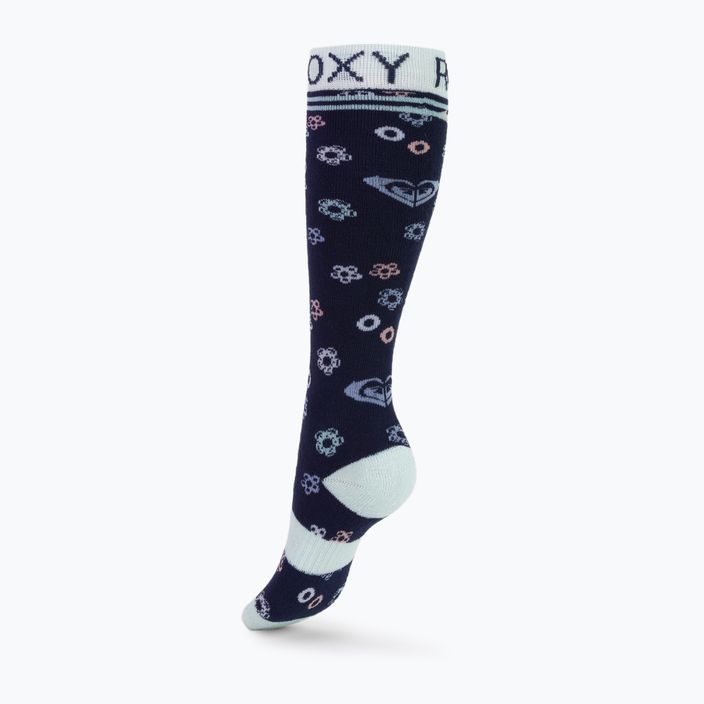 Шкарпетки сноубордичні дитячі ROXY Frosty medieval blue neo logo 2