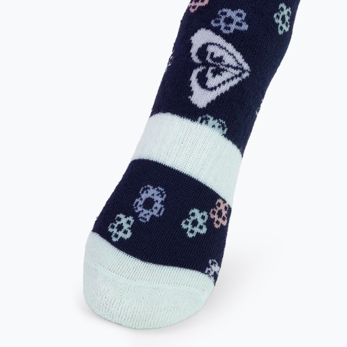 Шкарпетки сноубордичні дитячі ROXY Frosty medieval blue neo logo 3