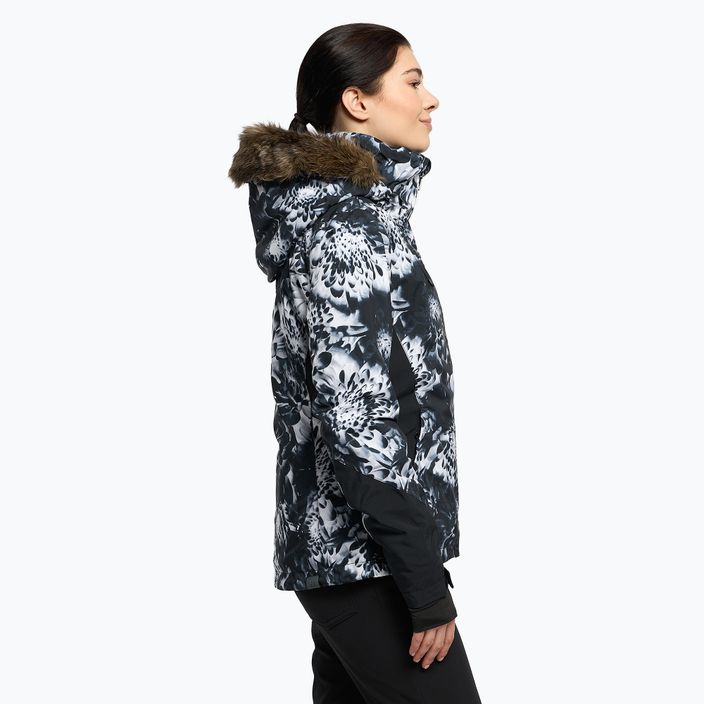 Куртка сноубордична жіноча ROXY Jet Ski Premium true black future flower 3