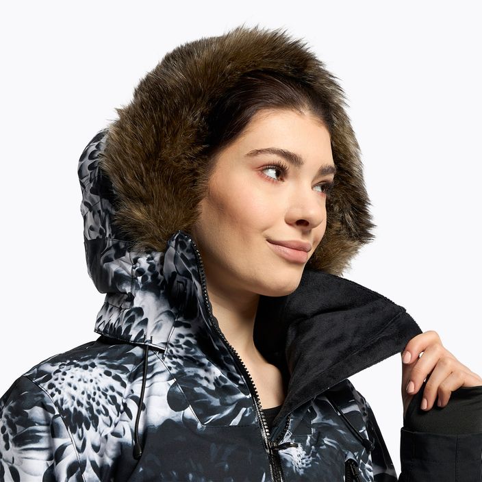 Куртка сноубордична жіноча ROXY Jet Ski Premium true black future flower 6