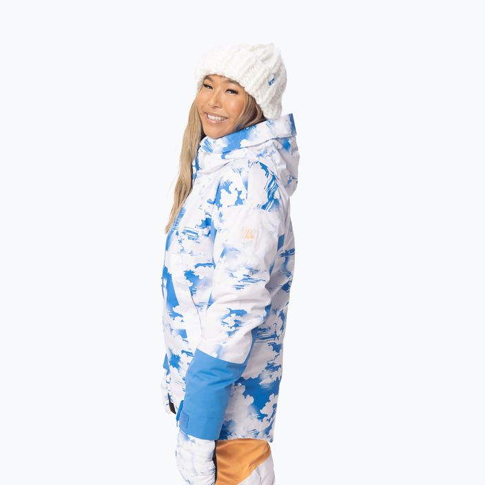 Жіноча сноубордична куртка ROXY Chloe Kim лазурно-блакитні хмари 2