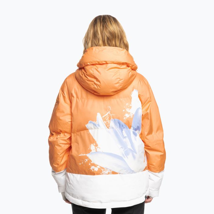 Жіноча сноубордична куртка ROXY Chloe Kim Puffy mock orange 2