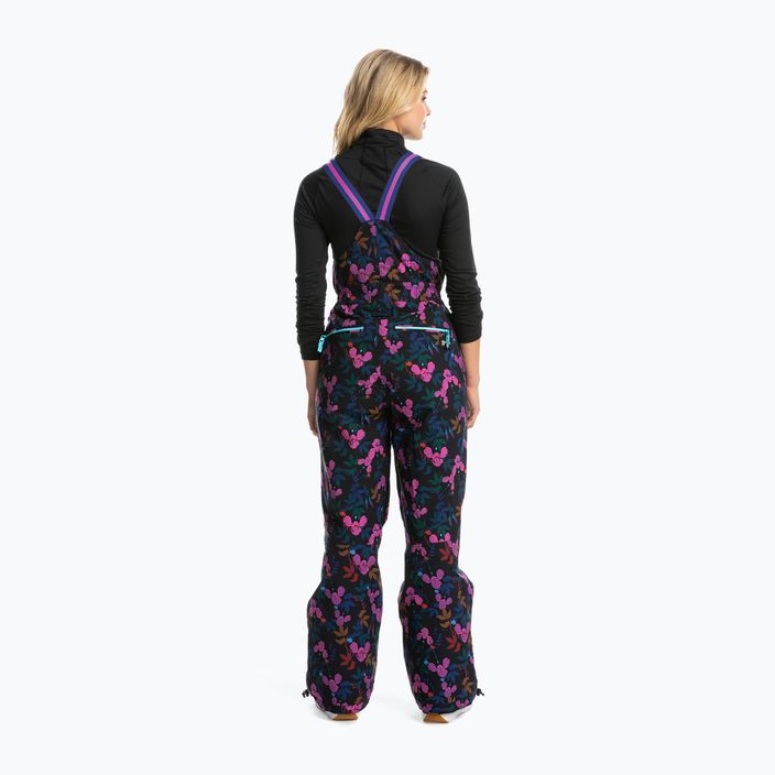 Жіночі сноубордичні штани ROXY X Rowley Insulated Bib true black darkreds floral 3