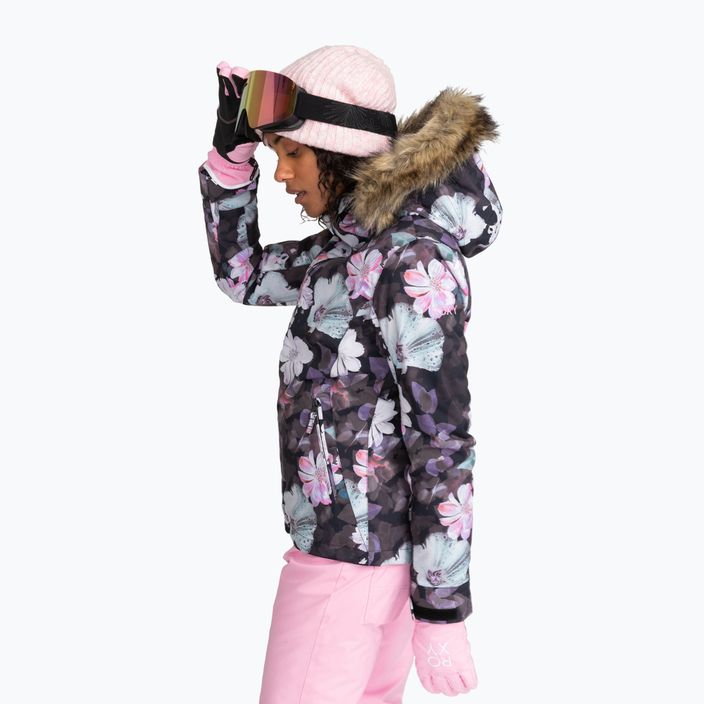 Жіноча сноубордична куртка ROXY Jet Ski true black blurred flower 2