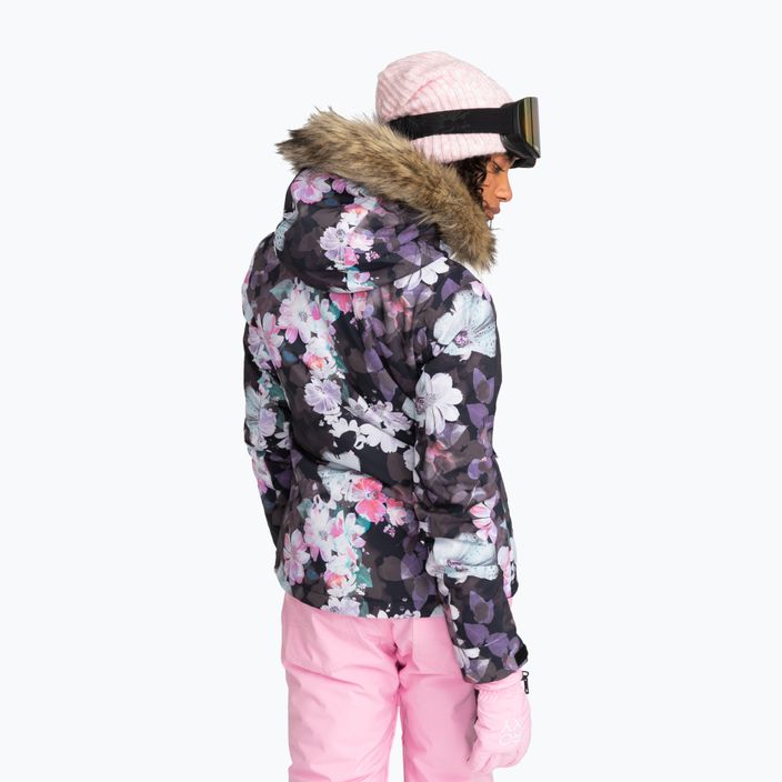 Жіноча сноубордична куртка ROXY Jet Ski true black blurred flower 3