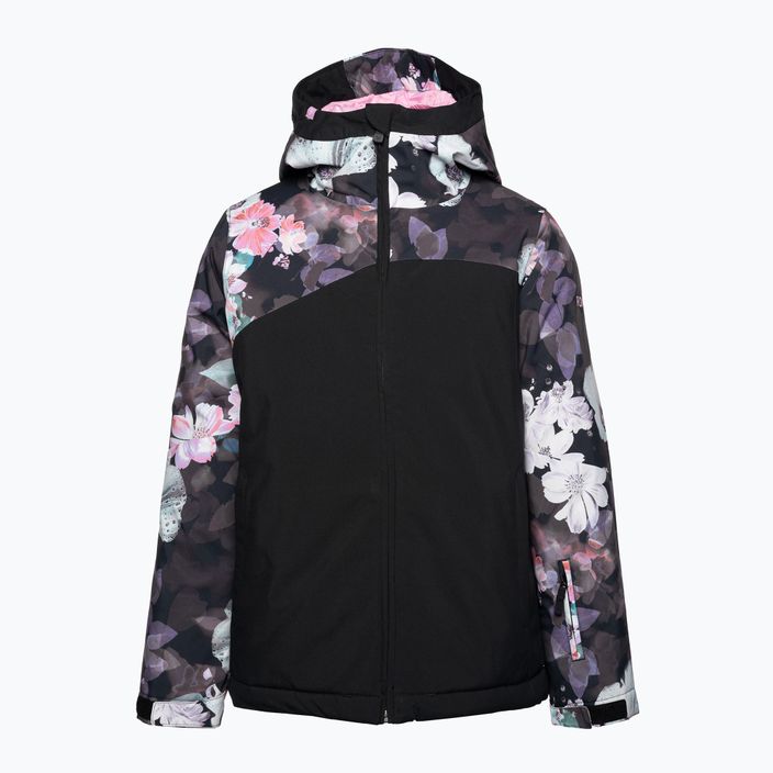 Дитяча сноубордична куртка ROXY Greywood Girl true black blurred flower 4