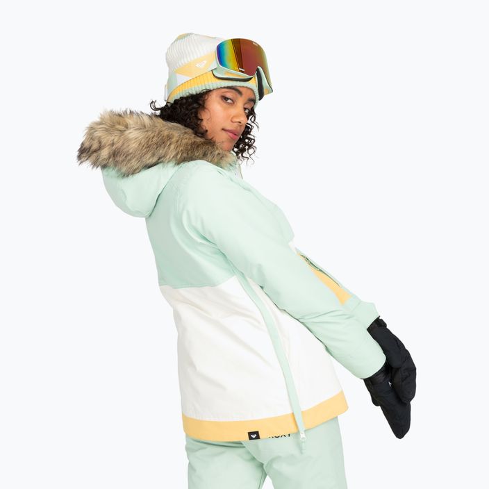 Жіноча сноубордична куртка ROXY Shelter cameo green 3