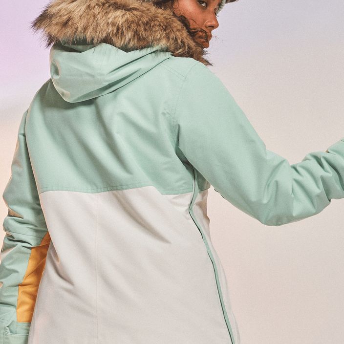 Жіноча сноубордична куртка ROXY Shelter cameo green 16