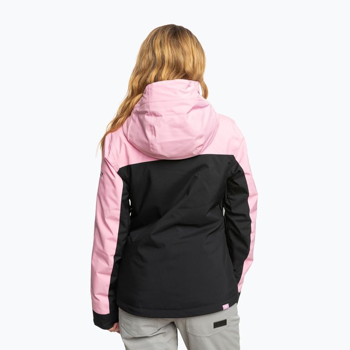 Жіноча сноубордична куртка ROXY Free Jet Block рожева матова 2