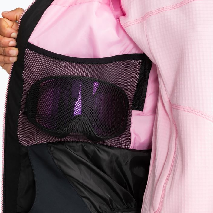 Жіноча сноубордична куртка ROXY Free Jet Block рожева матова 5