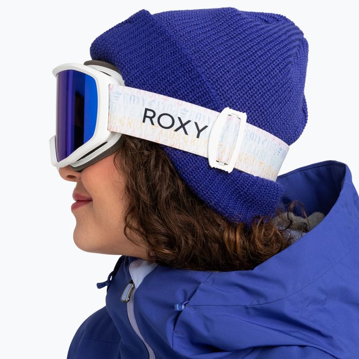 Жіночі сноубордичні окуляри ROXY Izzy sapin білий/синій мл 10