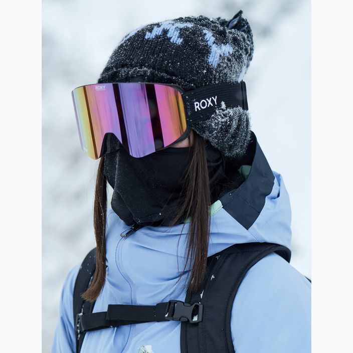 Жіночі сноубордичні окуляри ROXY Fellin Color Luxe black/clux ml світло-фіолетові 14