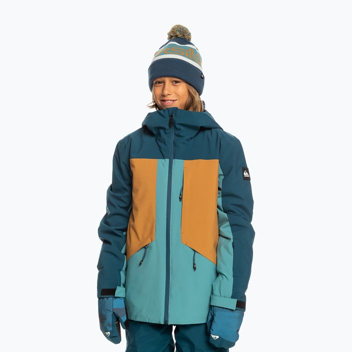 Дитяча сноубордична куртка Quiksilver Ambition Youth майоліка синя