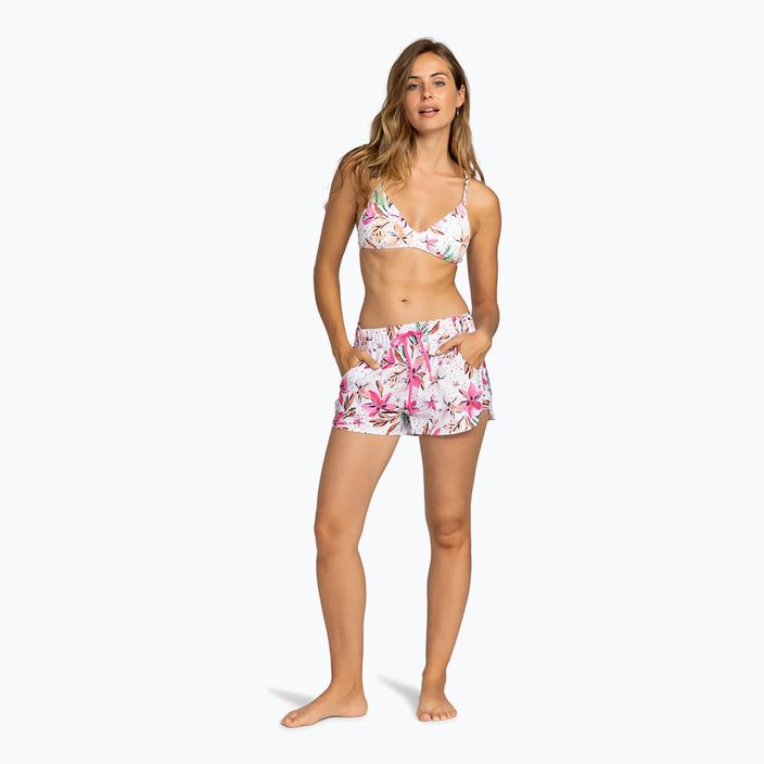 Жіночі шорти для плавання ROXY Wave з принтом 2 білі щасливі тропічні шорти 3