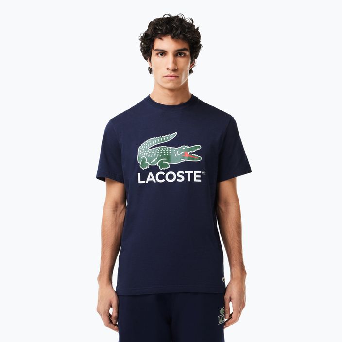 Чоловіча футболка Lacoste TH1285 темно-синя